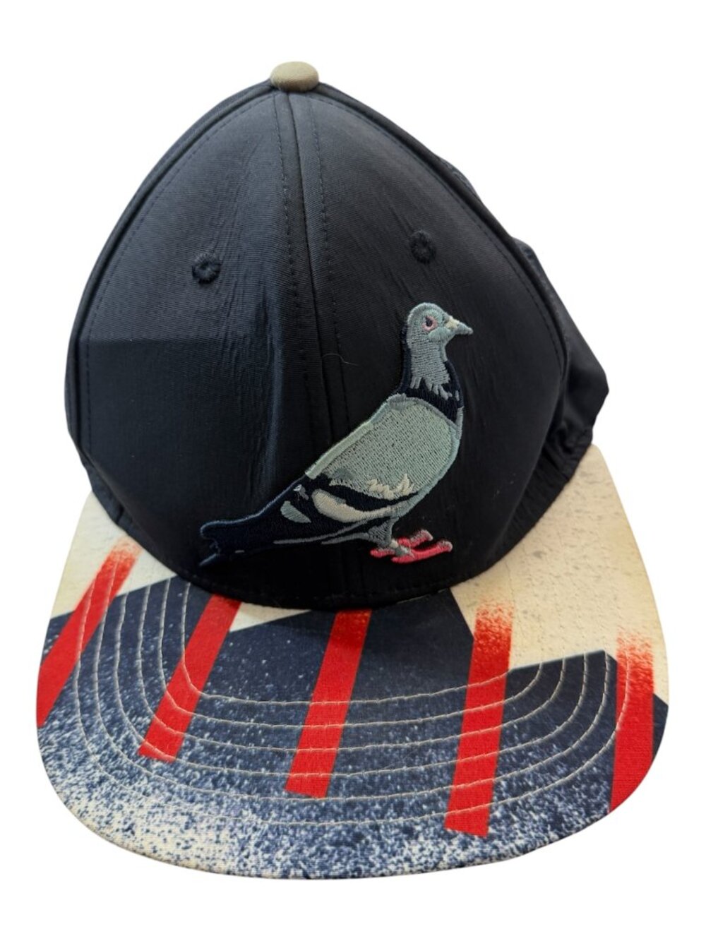 Staple Pigeon Snapback Hat Black Graphic Brim Embroidered Logo Cap Adjustable